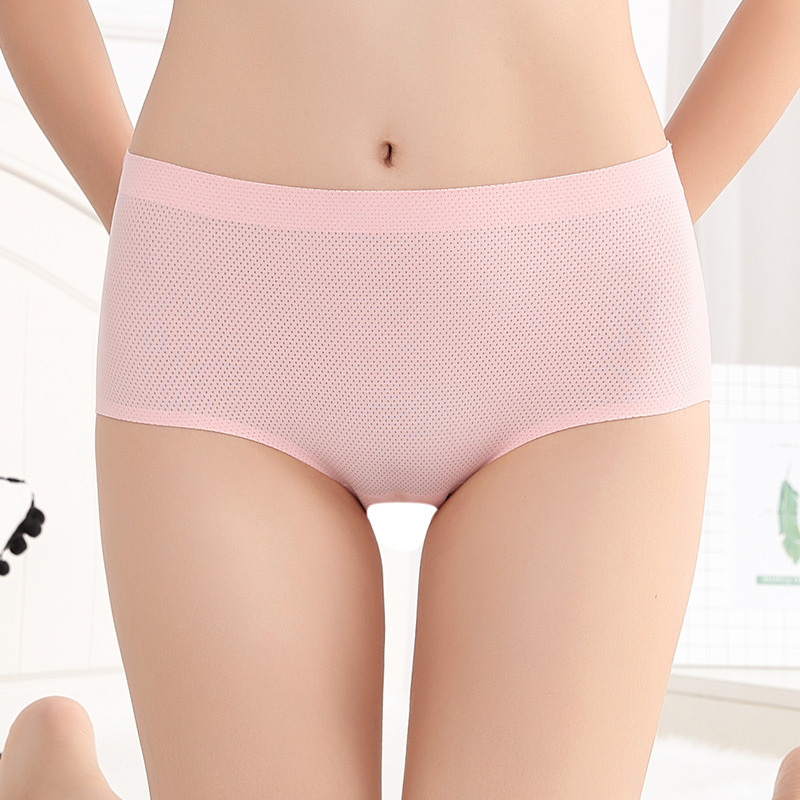 [Mới] 40-100KG Phụ nữ Quần lót liền mạch thoáng khí Đồ lót giữa Rise Briefs Ice Silk Mát nhanh Khô cộng với Kích cỡ Đồ lót | BigBuy360 - bigbuy360.vn