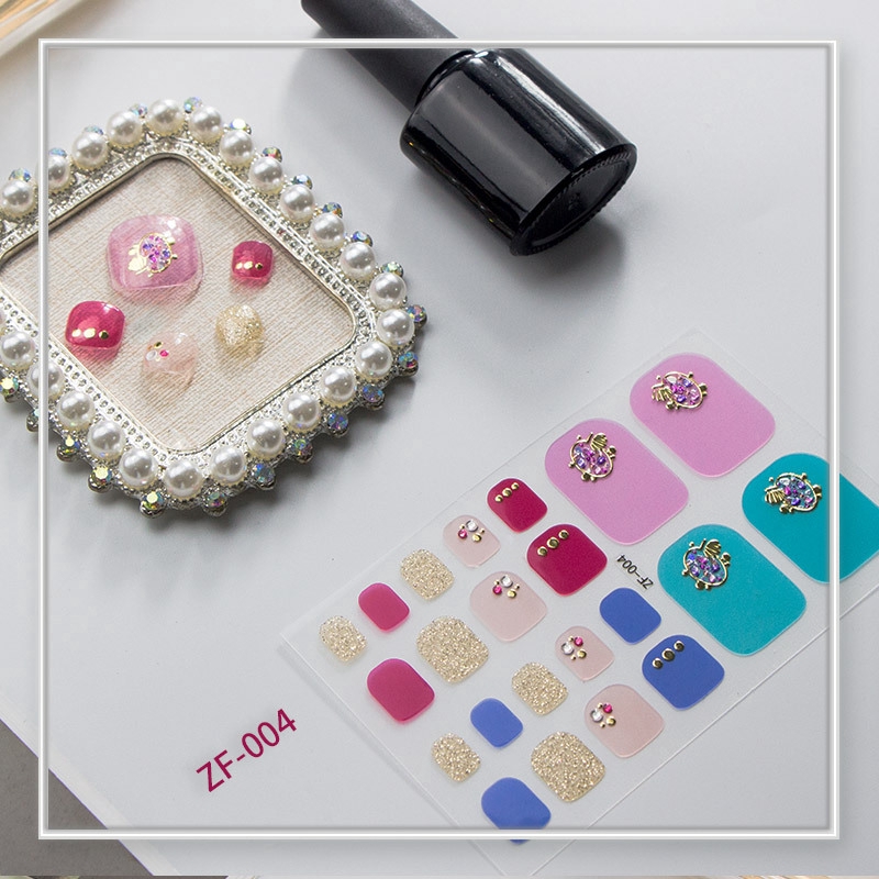 Bộ 22 Miếng Dán Trang Trí Móng Tay Nghệ Thuật 3d Chất Lượng Cao