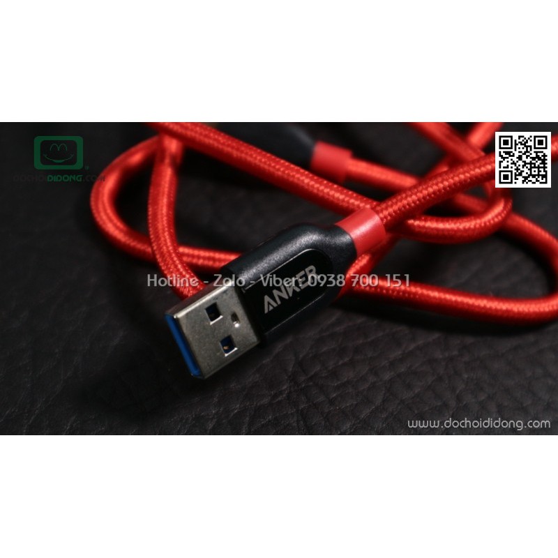 Cáp Type C Anker Powerline+ 0.9m