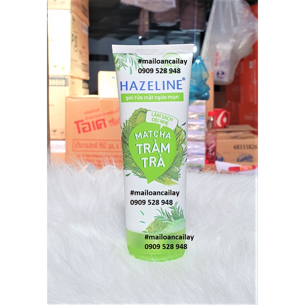 Sữa rửa mặt gel ngừa mụn Hazeline Matcha Tràm Trà 100g