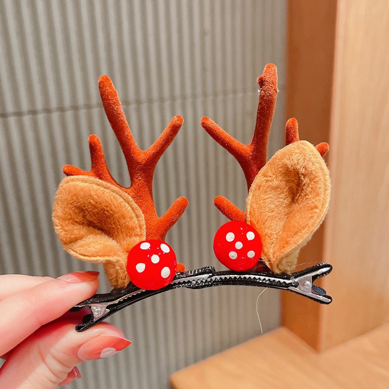 Kẹp tóc hình sừng tuần lộc dễ thương cute - Chủ đề Giáng sinh - Lado Shop