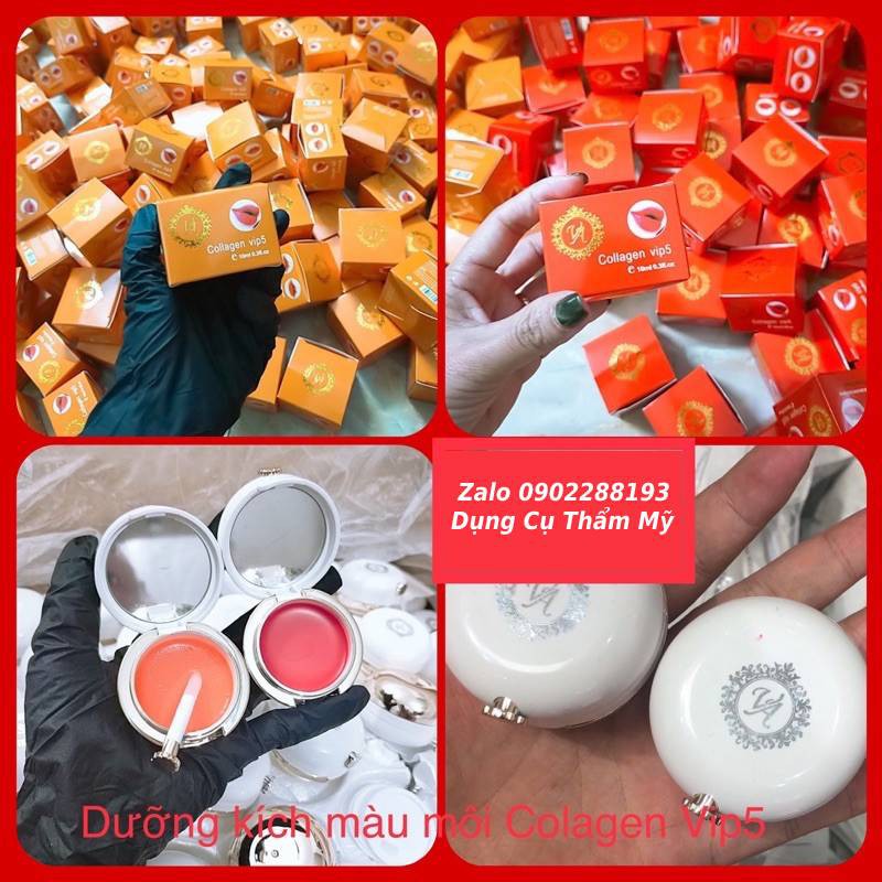 Dưỡng Kích Màu Môi ❤️ Dưỡng colagen Vip5 Tái Tạo Da ❤️ Phục hồi Sau Phun Xăm