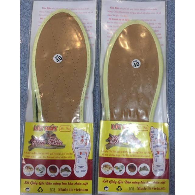 2 đôi lót giày hương quế