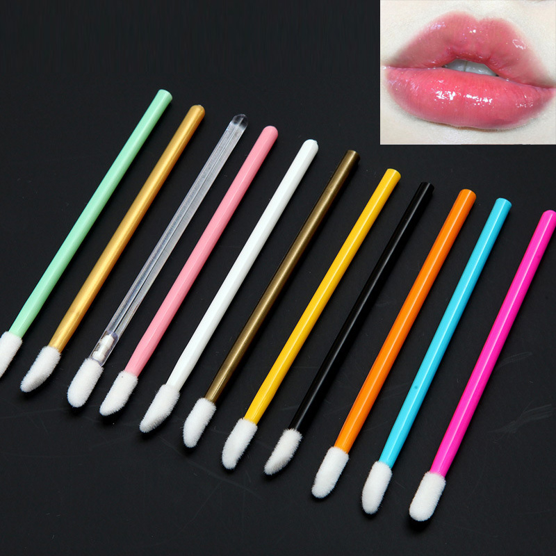 [Hàng mới về] Set 50 cây cọ thoa son môi dùng một lần tiện lợi