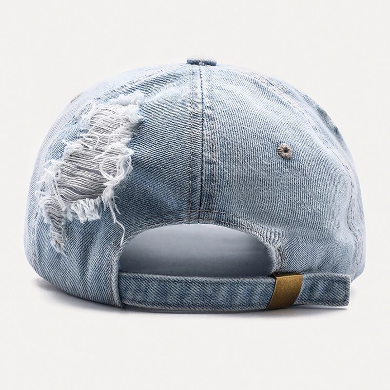Mũ Lưỡi Trai denim Có Thể Điều Chỉnh Phong Cách hip hop Cho Nam Và Nữ