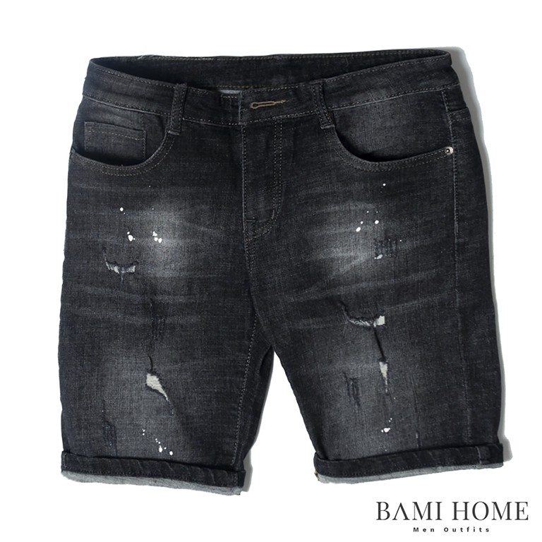 Quần short jean basic BAMI HOME form slim, màu đơn giản, dễ phối đồ QJCT1- 02 | BigBuy360 - bigbuy360.vn