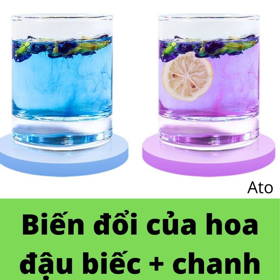 Trà hoa đậu biếc khô cuống xanh
