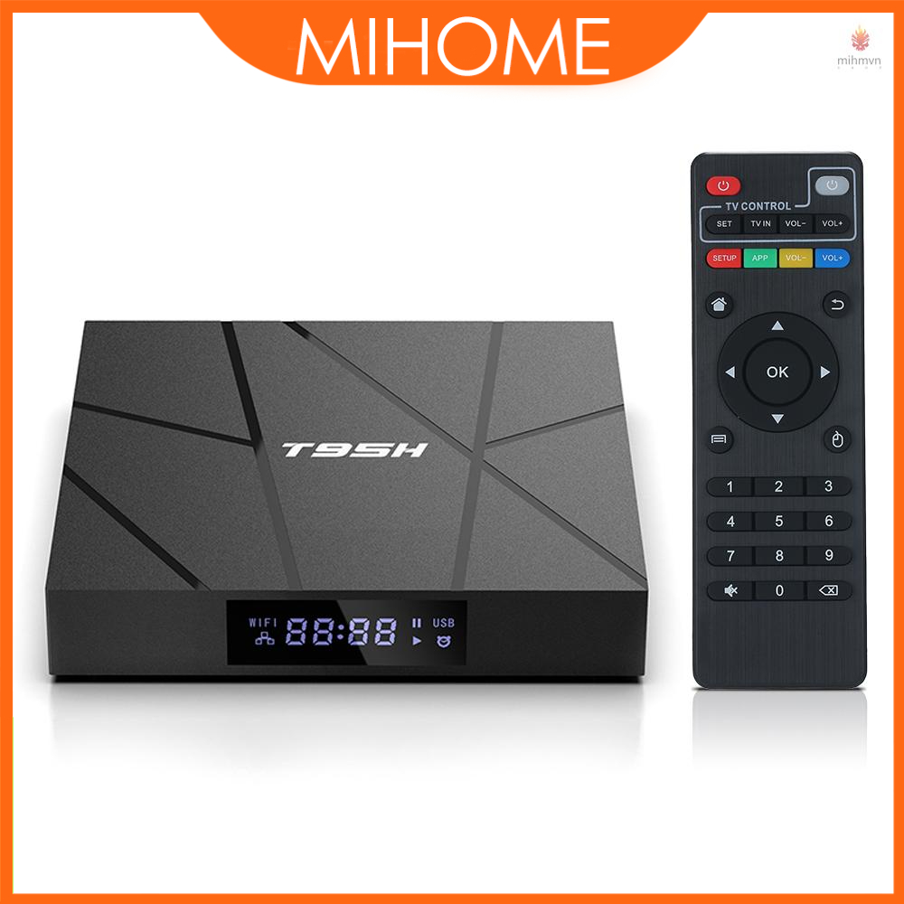 TV Box T95H Android 10.0 Allwinner H616 64 Bit 1+8GB 6K màn hình LCD chất lượng cao