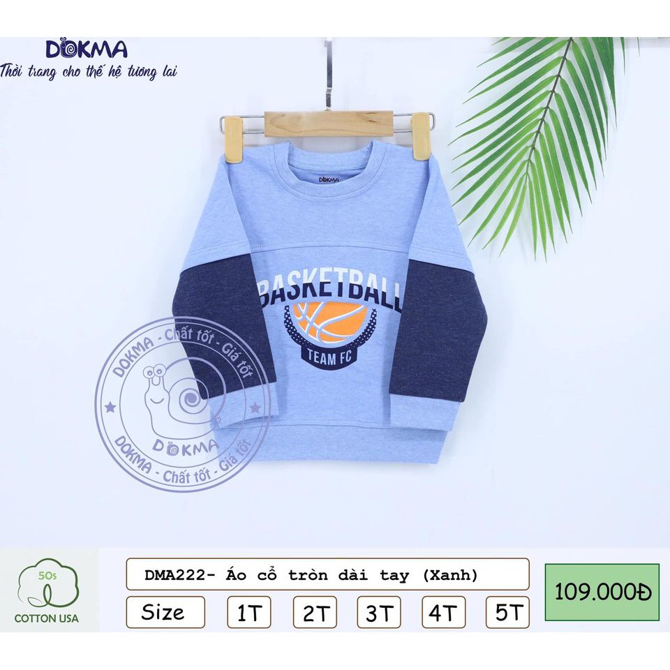 Áo dài tay cổ tròn Dokma DMA222