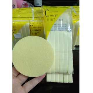 12 miếng mút rửa mặt dạng nén 12 thanh /1 gói chivey