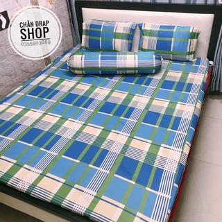 [Nệm cao 3_12cm ] BỘ GA Thun lạnh Việt Nam ( 2 gối nằm+ 1 gối ôm + ga)