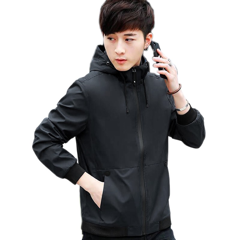 Áo khoác dù nam có nón Pigofashion AK23 (xanh đen) | BigBuy360 - bigbuy360.vn