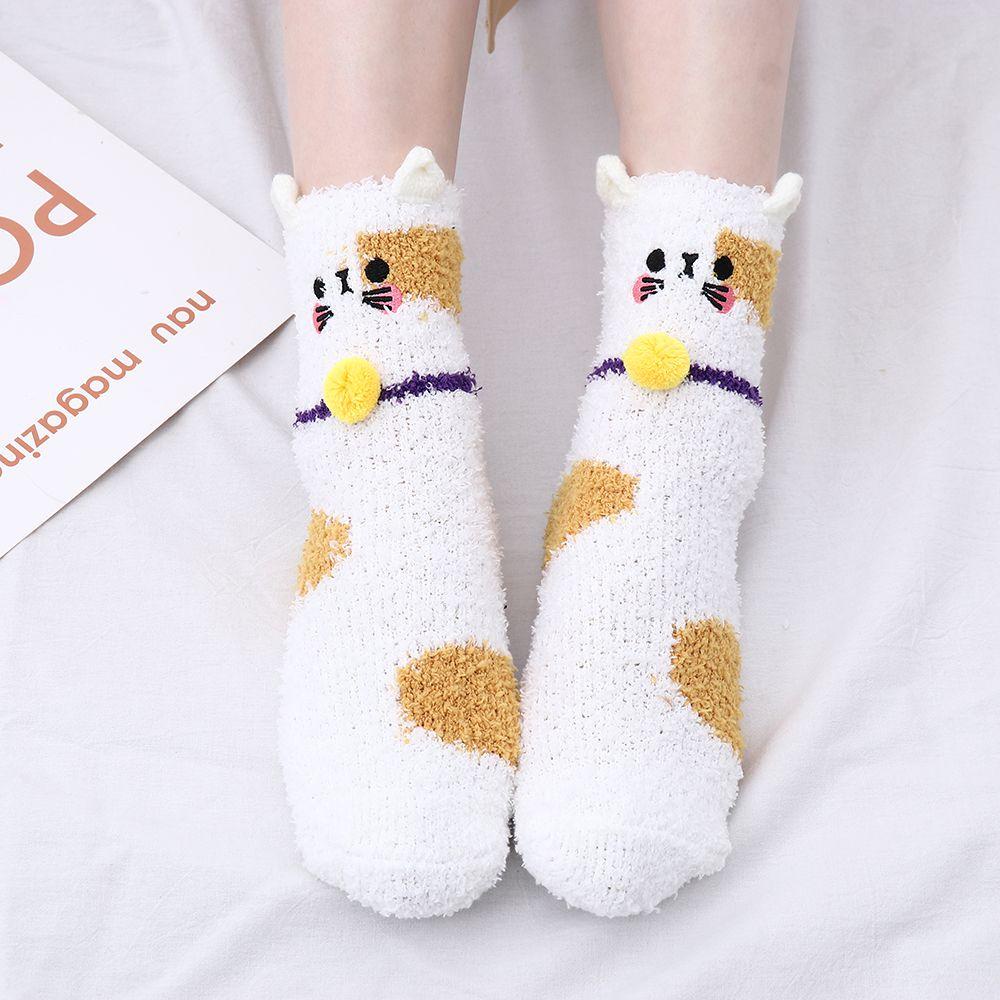 Vớ Nhung San Hô Lông Nhung Mềm Mại Dày Dặn Ấm Áp