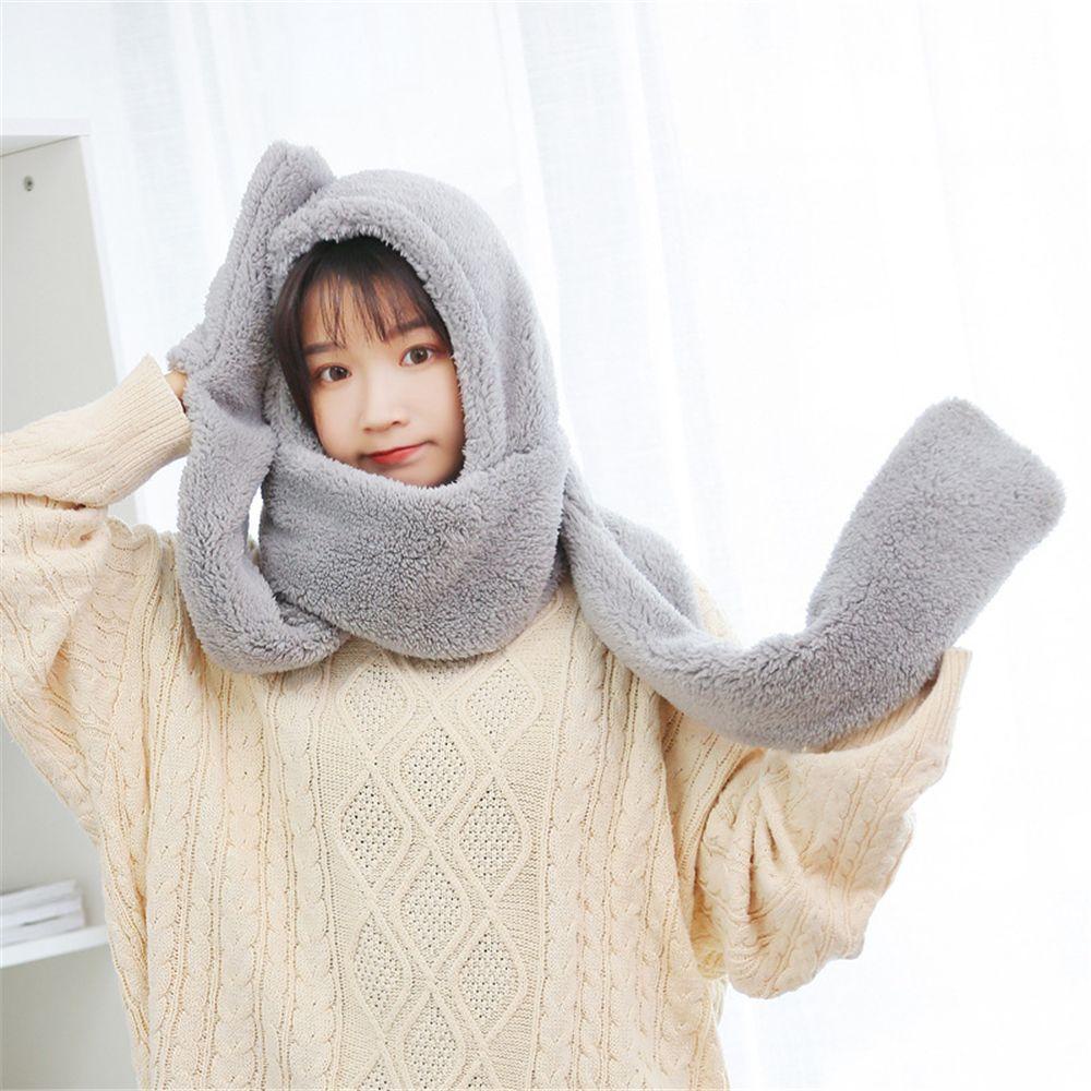 Mũ Beanie Màu Trơn Giữ Ấm Thời Trang Cho Nữ