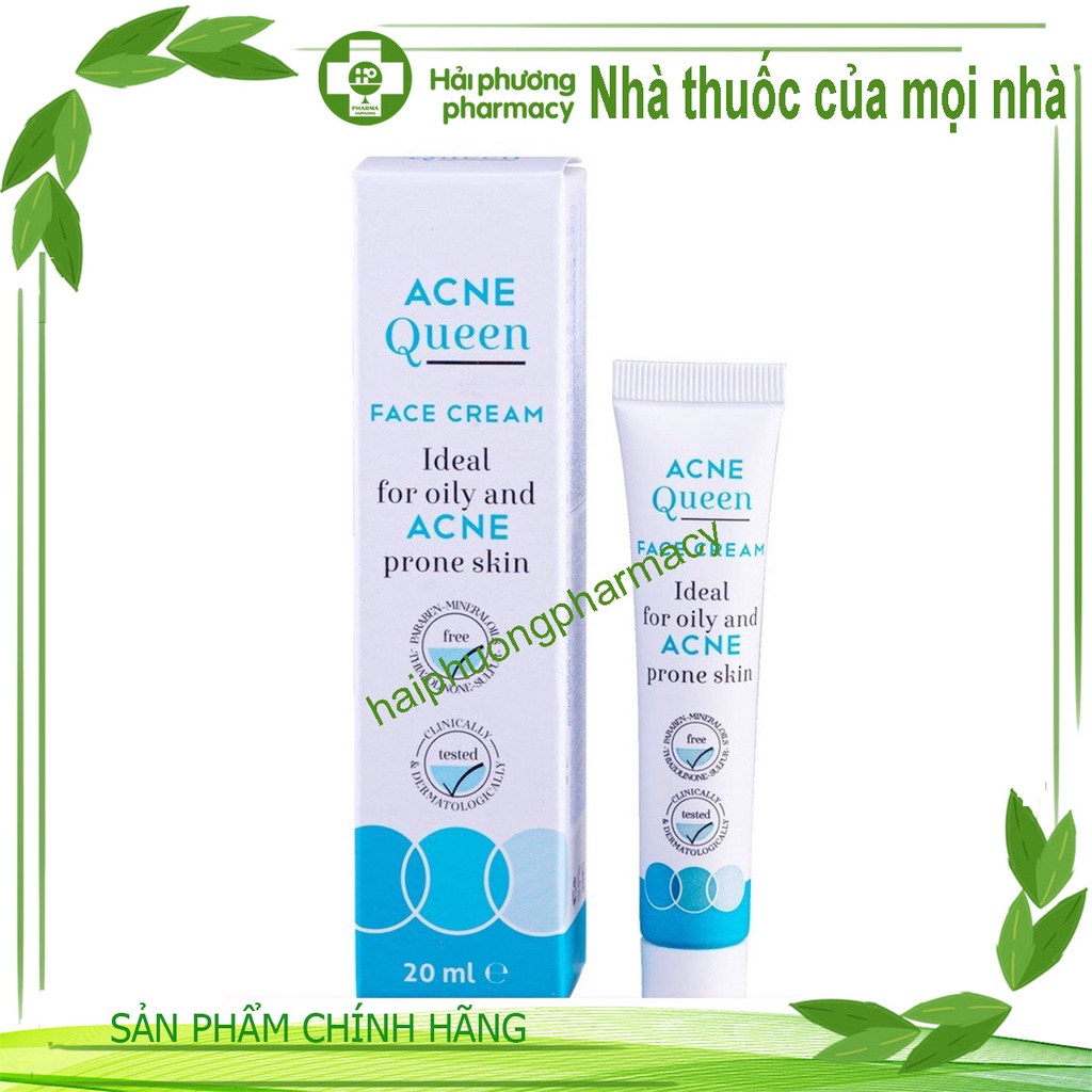 (CHÍNH HÃNG) ACNE QUEEN Kem Ngừa Mụn Trắng Da, Làm Mờ Vết Thâm Mụn - 20ml