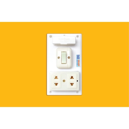 Bảng Điện Dân Dụng, Bảng Điện BN1 Có Cầu Chì +2 Ổ Cắm + 1 Công Tắc| SOPOKA