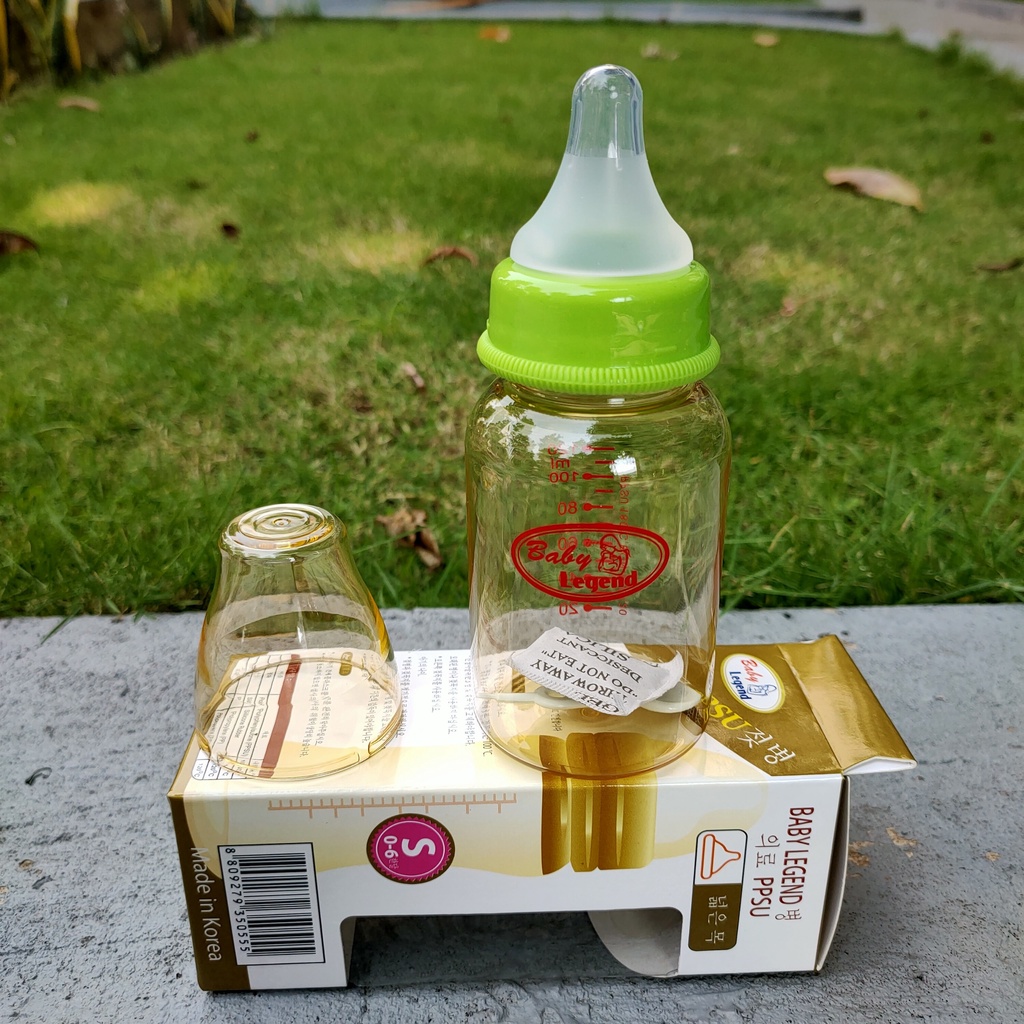 Núm ti cổ hẹp/cổ thường Baby legend made in Korea siêu mềm có van chống sặc