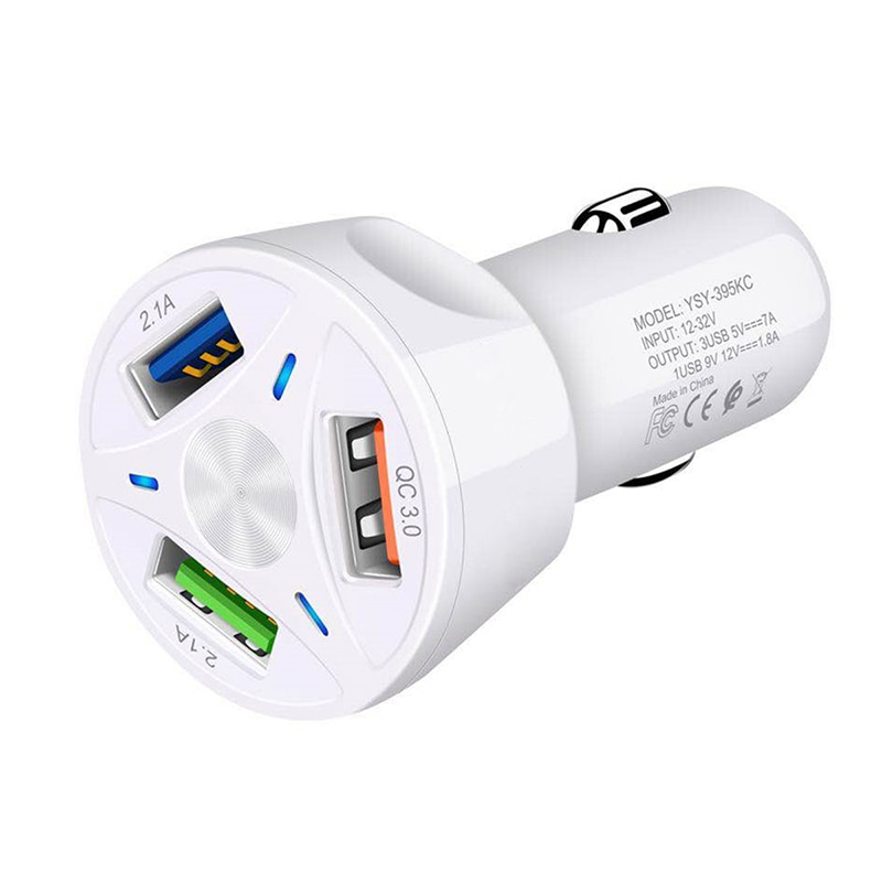 Tẩu Sạc Nhanh 3 Cổng Usb 12V 24v QC3.0 Cho Xe Hơi