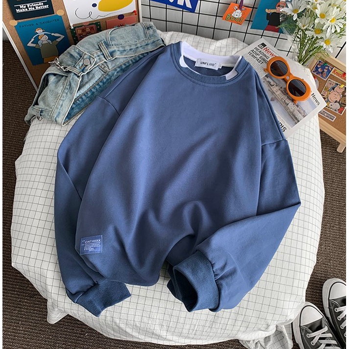 ⚡𝐅𝐫𝐞𝐞𝐬𝐡𝐢𝐩⚡ Áo Sweater Layer Rách Unisex Dài Tay Chất Liệu Mềm Mịn - Áo Thun Unisex Dài Tay MonlyShop785