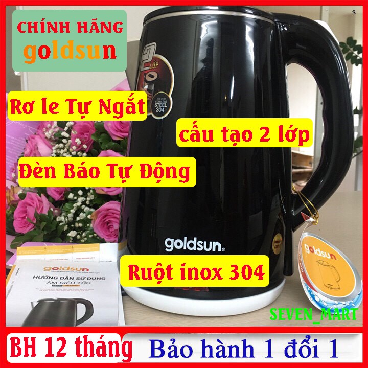 Ấm Siêu Tốc Goldsun 2602 Chính Hãng Bảo Hành 12 Tháng 1 Đổi 1