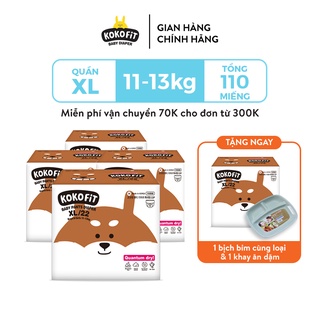 Combo 5 Tã Quần/Tã Dán KOKOFiT Thấm Hút, Khô Thoáng, Nhập Khẩu 100% Hàn Quốc Cho Bé tới 16kg
