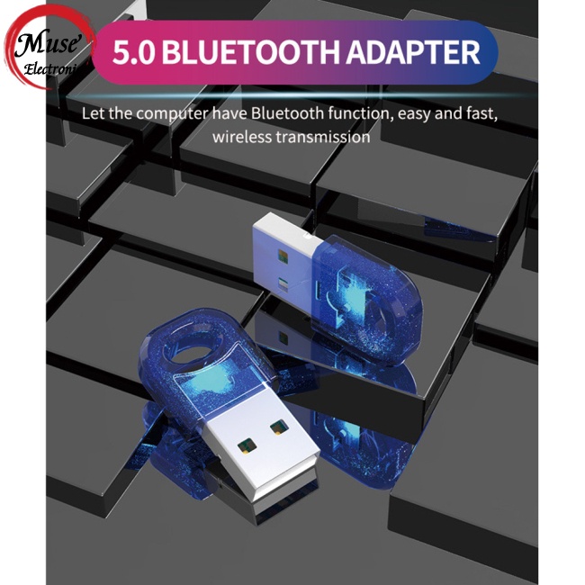 Usb Nhận Tín Hiệu Bluetooth 5.0 Không Dây Mini Cho Máy In / Loa / Máy Tính