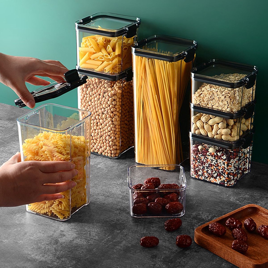 Hộp đựng thực phẩm bằng nhựa có nắp đậy tiện dụng