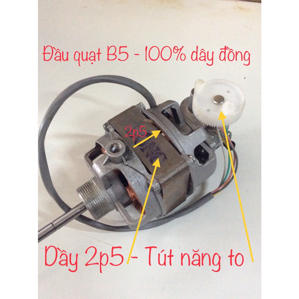 Sa to quat 220v B5 đk lỗ 46 ( dày 2,3cm 2,5cm) - Lốc quạt 220v B5 lỗ roto 46