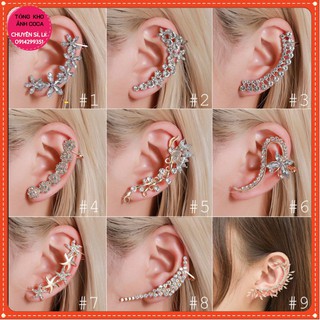 [FREESHIP ]Bông tai nữ💕bông đeo vành tai💕bông kẹp vành tai💕phong cách âu mỹ cá tính cổ điển