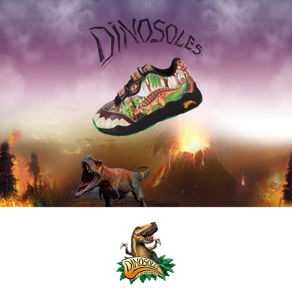 Giày thể thao bé trai, giày thể thao khủng long Dinosoles chính hãng
