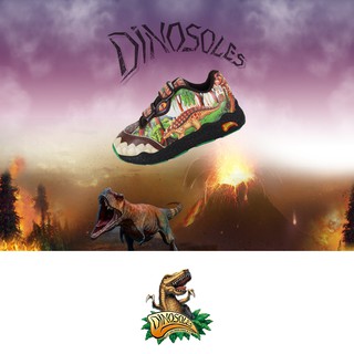 Giày thể thao bé trai, giày thể thao khủng long Dinosoles chính hãng