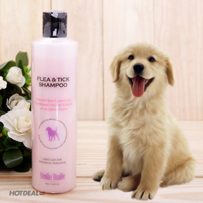 300mlDẦU GỘI TRỊ VE CHO CHÓ Budle’Budle Flea &amp; Tick Shampoo thuộc dòng sản phẩm dầu gội đặc trị các bệnh về da cho chó