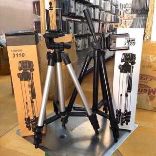 Gậy 3 chân chụp hình máy ảnh, điện thoại Tripod TF - 3110, Tripod chụp ảnh livetream, Chân đế điện thoại quay tiktok