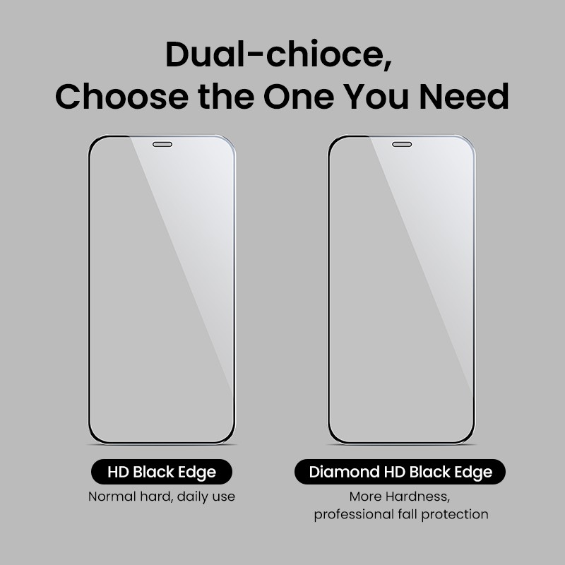 Miếng dán màn hình UGREEN mặt kính trong suốt 9D bảo vệ toàn diện thích hợp cho iPhone 12 11 Pro Max Mini