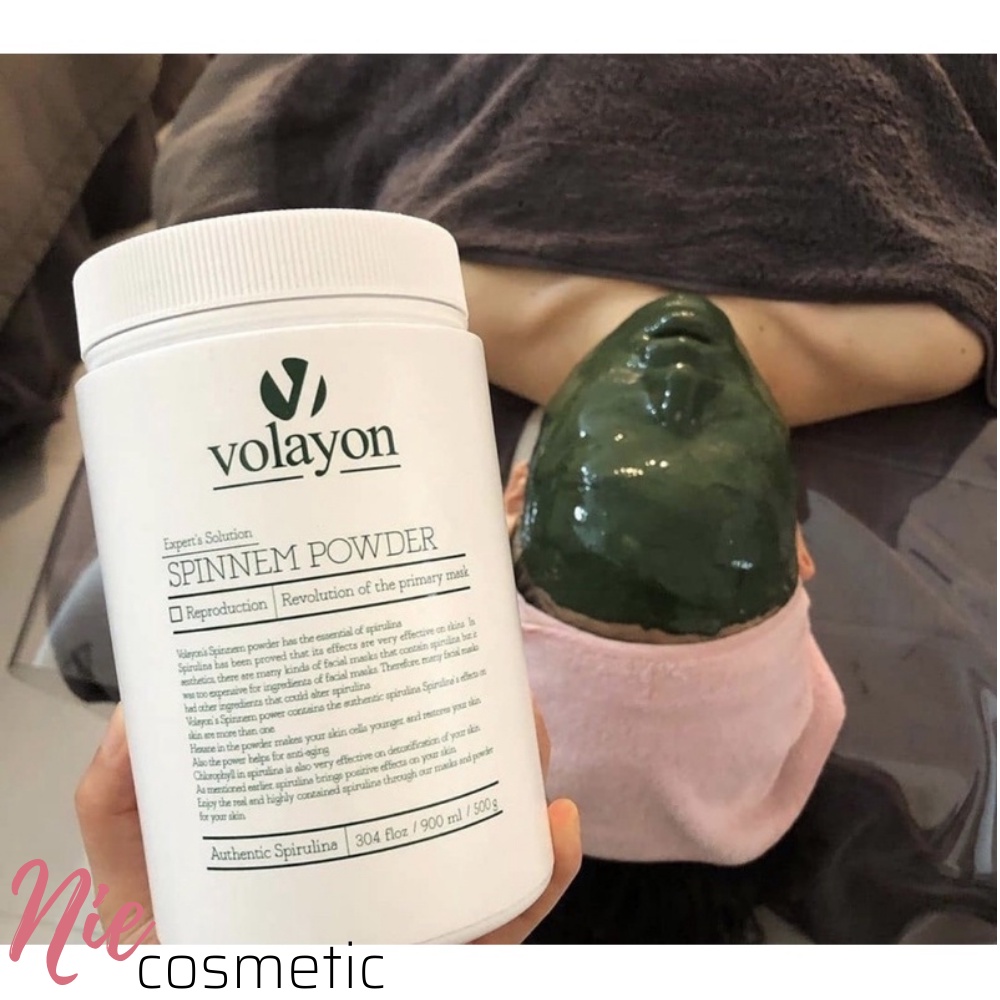 Mặt Nạ Tảo Xoắn Volayon Spinnem Xanh Lá- Xanh Biển - Màu Xám-Cam