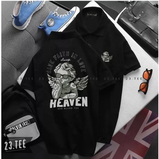 Áo thun cổ bâu cổ trụ Heaven