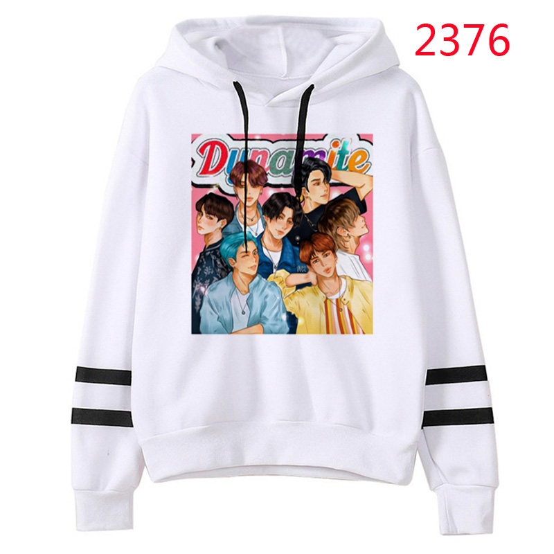 Áo Hoodie Dài Tay In Hình Hoạt Hình Bts Dynamite Dành Cho Người Lớn S-2Xl