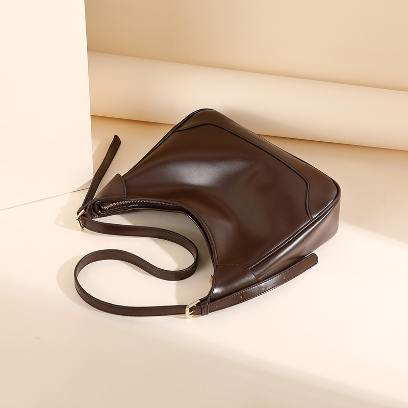 Ielgy Túi tote Một Bên Vai Sức Chứa Lớn Hình Bánh Bao Có Khóa Kéo Thời Trang Xu Hướng Cho Nữ