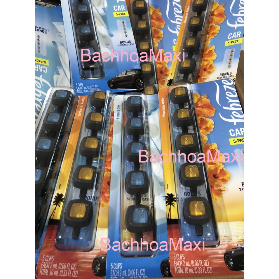 Nước Hoa Ô Tô Febreze Cao Cấp Kẹp Cửa Gió Điều Hòa Xe Hơi Febreze Car Vent Air Freshener_HÀNG MỸ | BigBuy360 - bigbuy360.vn