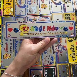 Bảng tên xe in UV - Thiết kế theo yêu cầu