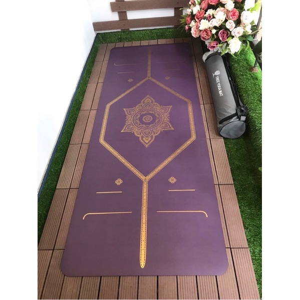 Thảm Tập Yoga TREE Cao Su Định Tuyến HTLụcGiác  + Kèm Túi