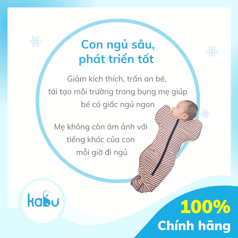 KABU - Nhộng Chũn Cocoon Mẫu Thu Đông Giúp Bé Ngủ Ngon Sâu Giấc, Không Giật Mình