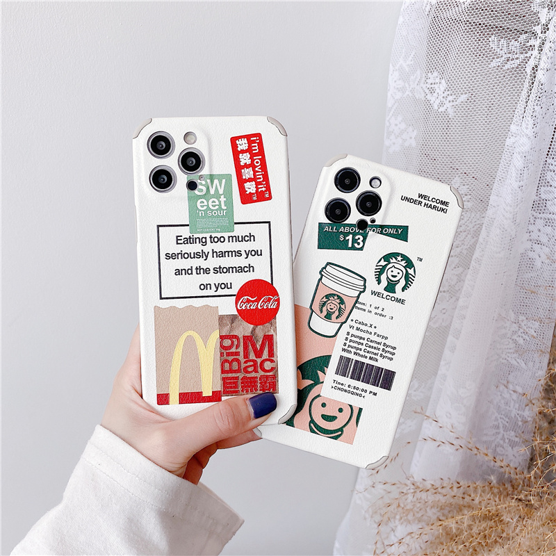 Ốp Lưng Da In Họa Tiết Đáng Yêu Cho Iphone 12 Pro Max Ip11 Pro Max 7 8 Plus Se | BigBuy360 - bigbuy360.vn