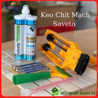 Súng bắn keo chít mạch Saveto - Bộ dụng cụ keo chít mạch Saveto