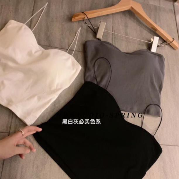 Áo Bra 2 Dây Mảng Dáng Lửng Mã 2055