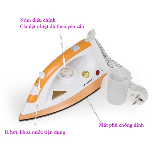 Bàn là hơi nước Goldsun GKY1200S hàng chính hãng