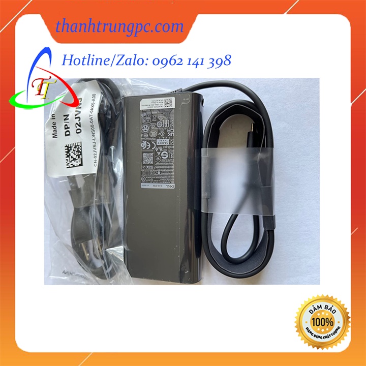 Sạc zin laptop Dell 130W-6.67A USB Type C, Oval sạc laptop Dell XPS 15 9575 9570 Dell precision 5530