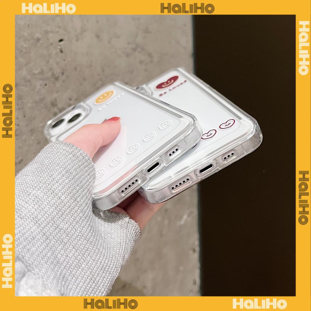Ốp điện thoại TPU dẻo trong suốt mạ hình trái tim mặt cười thích hợp cho iPhone 13 Pro Max 12 Pro Max 11 7 Plus
