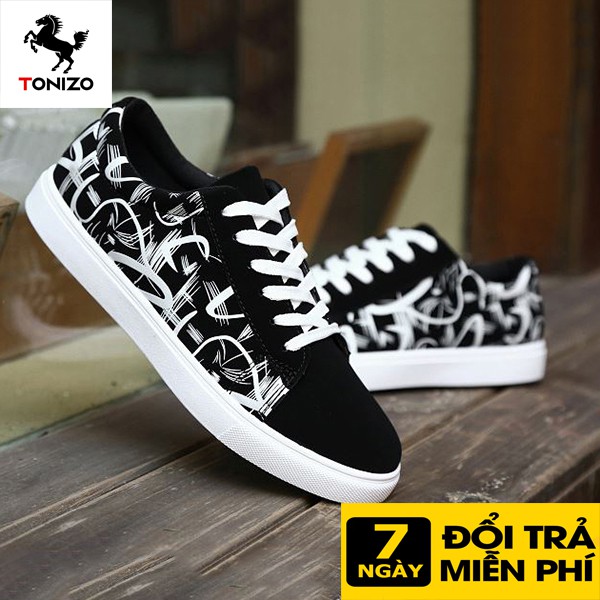 Giày nam sneaker giá tốt Tonizo G3M đế cao 3cm.da thật,lót êm thoáng khí