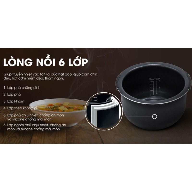 Nồi cơm điện cho xe hơi  12V , 24V 1.6L cao cấp, Chống dính , Nấu cơm& Hấp , Nấu canh -